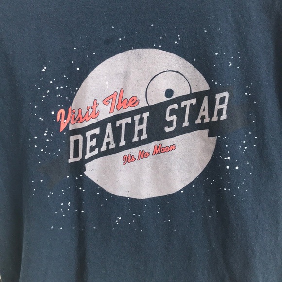 Men’s Star Wars Death Star Galaxy T-Shirt - Picture 3 of 4